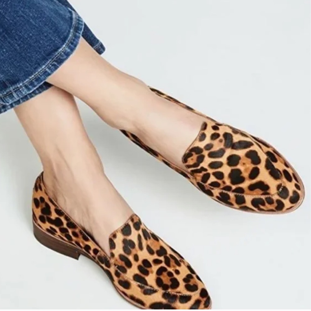 Madewell the Frances genuine calf hair leopard print loader